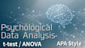 do psychology statistical analysis, anova, and regression in apa style