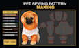 do pet sewing pattern making, dog clothing pattern and grading