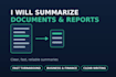 summarize documents and articles quickly