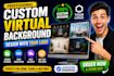 make zoom virtual background with your logo