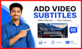 translate, create and add subtitles to a video