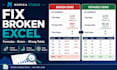 fix excel formulas, errors, wrong totals, and broken spreadsheets