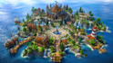 minecraft creative map, minecraft survival map, survival spawn, creative spawn