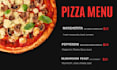 design modern canva poster menu