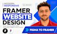design responsive business framer website, landing page figma to framer develper