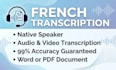 french transcription specialist for audio and video