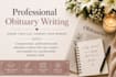 write a thoughtful obituary for publication