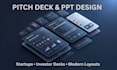 design professional powerpoint presentations and tech pitch decks