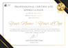 design professional certificate award appreciation certificate in 24h