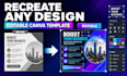 recreate and customize any design as an editable canva template