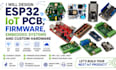 design esp32 iot pcb firmware embedded system and custom hardware development