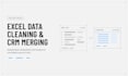 do structured data cleanup, formatting, and spreadsheet merging