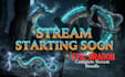 provide a complete static dragon stream overlay bundle and twitch logo
