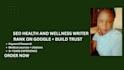 write a SEO health blog posts and wellness articles