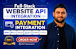 build website API integration, rest API, third party API and payment gateway