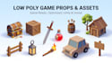 create low poly 3d game props and assets for your game