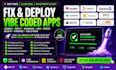 fix vibe coded app deploy lovable replit supabase aws vercel base44 firebase dns