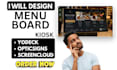 digital signage menu board interactive kiosk screencloud yodeck, optisigns