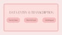 doing data entry and fast transcription