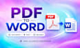 convert PDF to word