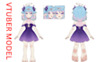 design vtuber model live2d model vtuber rigging character design anime vtuber