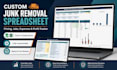 create a custom junk removal spreadsheet for pricing and profit tracking