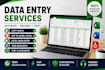 web research and collect data professionally
