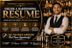 create your resume focused on bartending