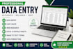 do fast and accurate data entry, copy paste and web research