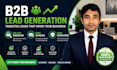 do b2b targeted lead generation, web research, and email list building