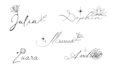 create a custom fine line lettering tattoo design