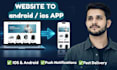 convert your responsive website into android app or IOS app