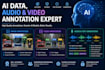 professionally annotate, label, and train ai datasets