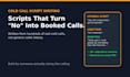 write a cold calling sales script with objection handling