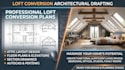 draw loft conversion plans attic floor plan residential autocad drafting