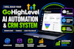 set up go high level CRM, workflows, automations, funnels and a2p