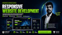 build a responsive HTML CSS javascript website