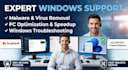 optimize your slow windows PC and remove malware remotely