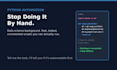 write a python script to automate your task