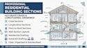 draw building sections house cross section construction detail autocad drafting