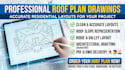 draw roof plan residential roofing layout autocad architectural drafting