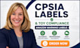 create cpsia labels, toy compliance and amazon warning labels