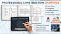 create construction drawings residential building plans autocad drafting