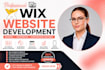 create wix website design wix website redesign business wix website development