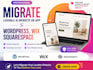 migrate lovable ai website, app to wordpress wix squarespace