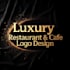 design 3 luxury  restaurant cafe and food logo