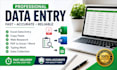 do accurate data entry, excel, copy paste and web research