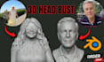 create 3d head 3d realistic face 3d bust 3d portrait model for 3d printing