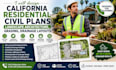 design california residential civil plan landscape architecture grading drainage