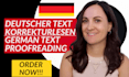 proofread edit your german texts professionally